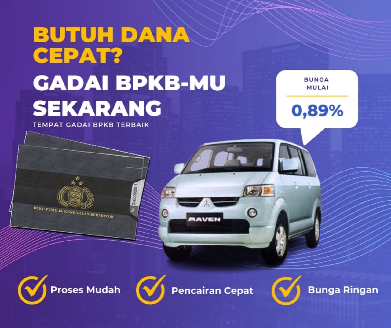 Kredit Jaminan Bpkb Mobil Mitsubishi Maven Dapat Dana Berapa? Seperti Ini Simulasinya